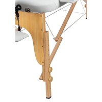 Массажный стол Atlas Sport складной 2-с 60 см деревянный (белый) - Изображение №4 — Chaika Market