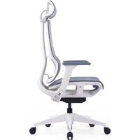 Офисное кресло SitZone E-303-001A-P1-WH (сетка, серый) - Изображение №3 — Chaika Market