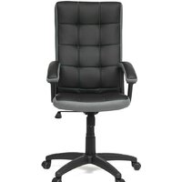 Офисное кресло TetChair Trendy (иск. кожа/ткань, черный/серый) - Изображение №2 — Chaika Market