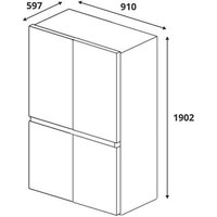 Четырёхдверный холодильник Berg CZW190NBM23 - Изображение №15 — Chaika Market