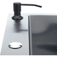 Кухонная мойка Stellar Decor S7050NB-D (нано черный) - Изображение №15 — Chaika Market