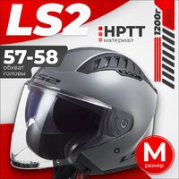 Мотошлем LS2 OF600 Copter 2 (M, серый матовый) — Chaika Market