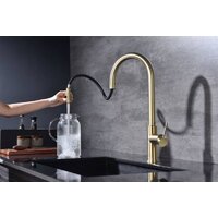 Смеситель Paulmark Galant Ga213077-SBG (золото/светлое брашированное золото) - Изображение №5 — Chaika Market