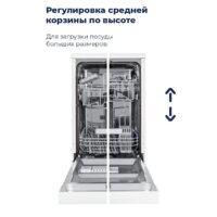 Отдельностоящая посудомоечная машина MAUNFELD MWF08S - Изображение №29 — Chaika Market