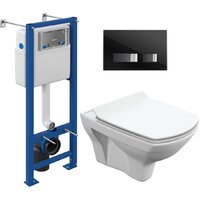 Унитаз подвесной Cersanit Carina New Clean On + S-IN-MZ-VECTOR + P-BU-MOV/Blg/Gl — Chaika Market