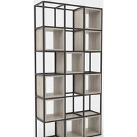 Стеллаж Hype Mebel Грос 105x175 (черный/древесина белая) — Chaika Market