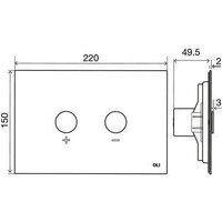 Инсталляция для унитаза OLI 120 ECO 879235 + 878490 (черный матовый) - Изображение №3 — Chaika Market