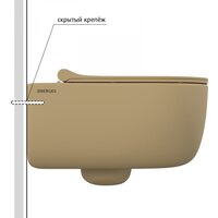 Унитаз подвесной Berges Wasserhaus Ego XL Rimless 083211 (с сиденьем) - Изображение №3 — Chaika Market