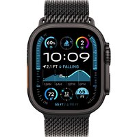 Умные часы Apple Watch Ultra 2 LTE 49 мм (титановый корпус, черный/черный, миланская петля M) - Изображение №2 — Chaika Market
