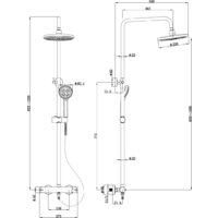 Душевая система  Lauter Mist 21SH20918-2 - Изображение №2 — Chaika Market