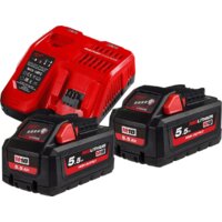 Аккумулятор с зарядным устройством Milwaukee M18 HNRG-552 (18В/5.5 Ah + 12-18В) — Chaika Market