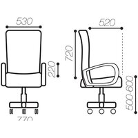 Офисное кресло Brabix Premium Cuba EX-542 (экокожа/коричневый) - Изображение №6 — Chaika Market