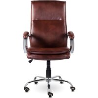 Офисное кресло Brabix Premium Cuba EX-542 (экокожа/коричневый) - Изображение №2 — Chaika Market