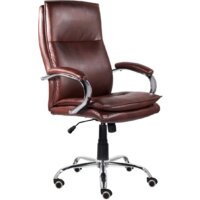 Офисное кресло Brabix Premium Cuba EX-542 (экокожа/коричневый) — Chaika Market