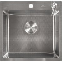 Кухонная мойка Roxen Snake 560220-50-S (50*48) сатин/текстурная поверхность (с коландером и дозатором) - Изображение №8 — Chaika Market