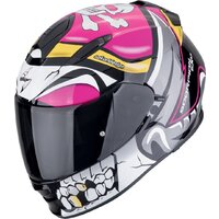 Мотошлем Scorpion Exo Exo-491 Pirate (р. XS, серый/розовый/желтый) — Chaika Market