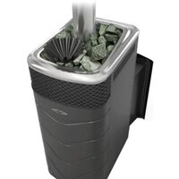 Банная печь Термофор Гейзер Супер XXL Inox Витра ЗК (антрацит) — Chaika Market