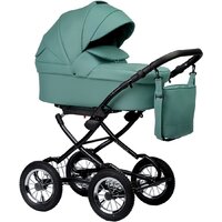 Универсальная коляска Indigo Barbara ECO Classic (2 в 1, be 01/шалфей кожа) — Chaika Market