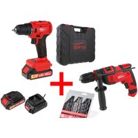  Wortex BD20251DLi1029A4 (шуруповерт, дрель, 2 АКБ, кейс, оснастка) — Chaika Market