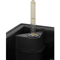 Кашпо Элластик-Пласт Ola Dom Rattan (31л, антрацит) - Изображение №3 — Chaika Market