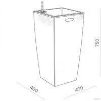 Кашпо Элластик-Пласт Ola Dom Rattan (31л, антрацит) - Изображение №12 — Chaika Market