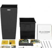 Кашпо Элластик-Пласт Ola Dom Rattan (31л, антрацит) - Изображение №11 — Chaika Market