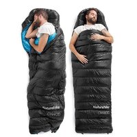 Спальный мешок Naturehike CW400 NH18C400-D (L, черный) - Изображение №4 — Chaika Market