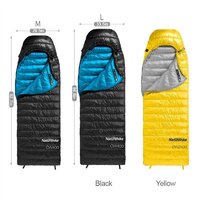 Спальный мешок Naturehike CW400 NH18C400-D (L, черный) - Изображение №7 — Chaika Market