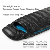 Спальный мешок Naturehike CW400 NH18C400-D (L, черный) - Изображение №2 — Chaika Market