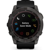 Умные часы Garmin Fenix 7X Sapphire Solar (черный титан/черный) - Изображение №5 — Chaika Market