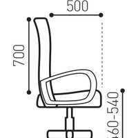 Офисное кресло Brabix Flight EX-540 (ткань, черный) - Изображение №12 — Chaika Market