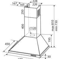 Кухонная вытяжка Zigmund & Shtain K 139.6 W - Изображение №3 — Chaika Market
