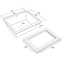 Кухонная мойка Paulmark Gera 60 PM205546-GR - Изображение №3 — Chaika Market