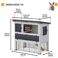 Клетка Ferplast Grand Lodge 120 57085360 - Изображение №2 — Chaika Market