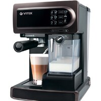 Рожковая кофеварка Vitek VT-1517 BN - Изображение №1 — Chaika Market