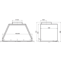 Кухонная вытяжка Elikor Врезной блок Flat 52П-650-К3Д (черный) (954638) - Изображение №2 — Chaika Market