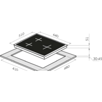 Варочная панель HOMSair HGG431BK - Изображение №2 — Chaika Market