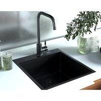 Кухонная мойка ARFEKA AF 450*505 Black PVD Nano - Изображение №7 — Chaika Market