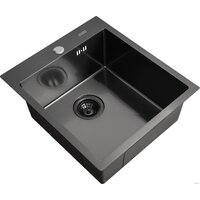 Кухонная мойка ARFEKA AF 450*505 Black PVD Nano - Изображение №12 — Chaika Market
