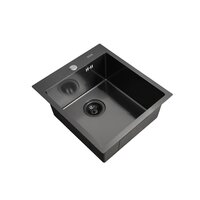 Кухонная мойка ARFEKA AF 450*505 Black PVD Nano - Изображение №2 — Chaika Market