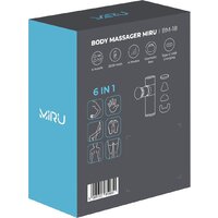 Перкуссионный массажер Miru BM-18 (4 насадки, серебристый) - Изображение №9 — Chaika Market