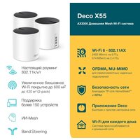Wi-Fi роутер TP-Link Deco X55 (3 шт) - Изображение №9 — Chaika Market