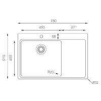 Кухонная мойка ZorG ZRE 7851 R - Изображение №14 — Chaika Market