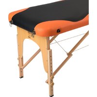 Массажный стол Atlas Sport складной 2-с деревянный 70 см (черно-оранжевый) - Изображение №4 — Chaika Market