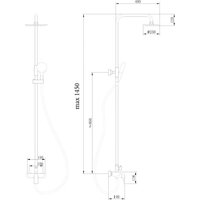Душевая система  Abber Weiss Insel AF8020FWL - Изображение №3 — Chaika Market