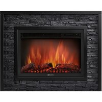 Портал Firelight Loft 30 (камень черный/черная эмаль) — Chaika Market