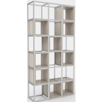 Стеллаж Hype Mebel Грос 105x175 (белый/древесина белая) - Изображение №1 — Chaika Market