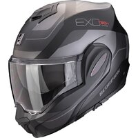 Мотошлем Scorpion Exo Exo-Tech Evo Pro Commuta (р. L, черный матовый/серебристый) — Chaika Market
