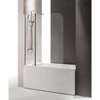 Стеклянная шторка для ванны Cezares Eco-O-V-11-120/140-C-Cr — Chaika Market