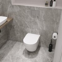 Унитаз подвесной Lauter Vortex 2110830 + TECE Kit 9400412 с кнопкой (хром) - Изображение №10 — Chaika Market